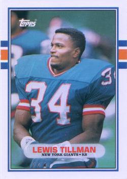 #110T Lewis Tillman - New York Giants - 1989 Topps Traded Football