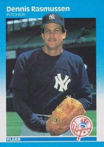 #110 Dennis Rasmussen - New York Yankees - 1987 Fleer Baseball