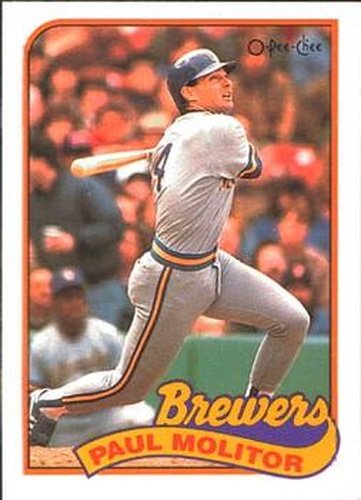 #110 Paul Molitor - Milwaukee Brewers - 1989 O-Pee-Chee Baseball