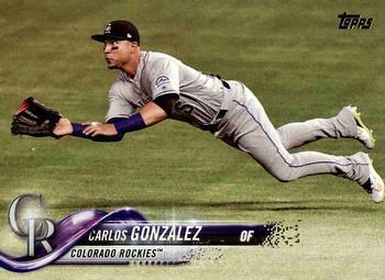 #110 Carlos Gonzalez - Colorado Rockies - 2018 Topps Baseball