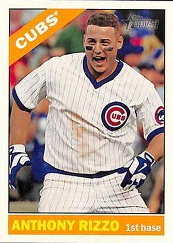 #110b Anthony Rizzo - Chicago Cubs - 2015 Topps Heritage Baseball