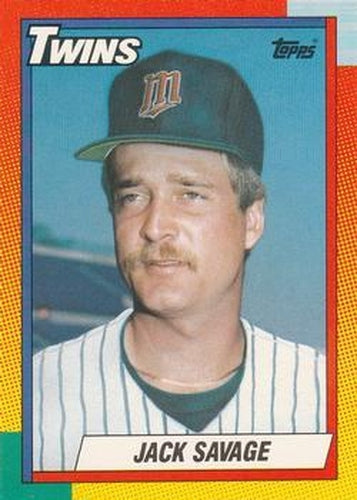 #111T Jack Savage - Minnesota Twins - 1990 Topps Traded Baseball