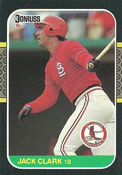 #111 Jack Clark - St. Louis Cardinals - 1987 Donruss Baseball