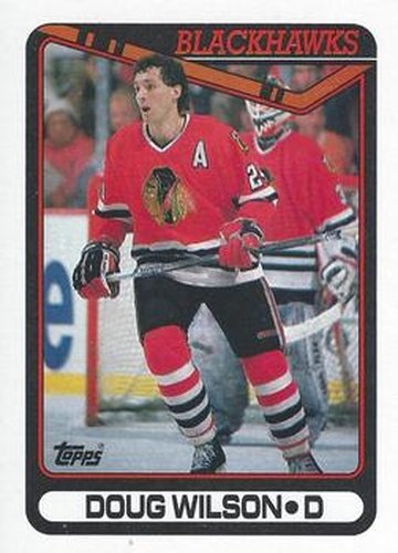 #111 Doug Wilson - Chicago Blackhawks - 1990-91 Topps Hockey