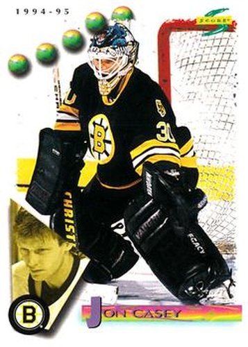 #111 Jon Casey - Boston Bruins - 1994-95 Score Hockey