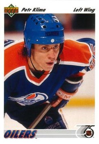 #111 Petr Klima - Edmonton Oilers - 1991-92 Upper Deck Hockey