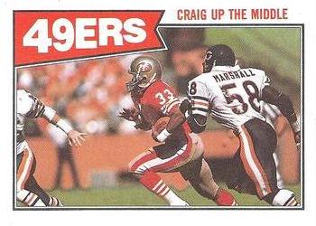#111 Roger Craig - San Francisco 49ers - 1987 Topps Football