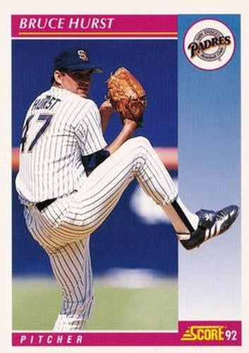 #111 Bruce Hurst - San Diego Padres - 1992 Score Baseball