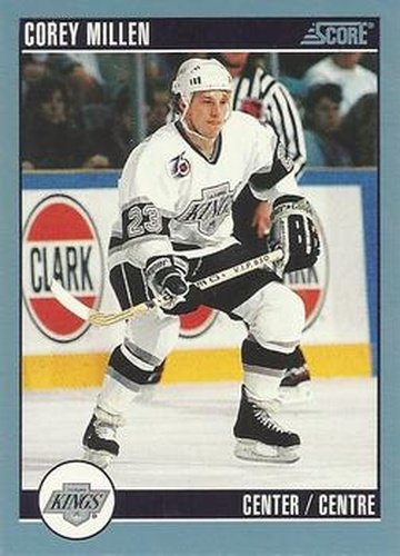 #111 Corey Millen - Los Angeles Kings - 1992-93 Score Canadian Hockey