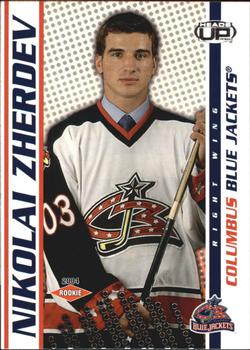 #111 Nikolai Zherdev - Columbus Blue Jackets - 2003-04 Pacific Heads Up Hockey
