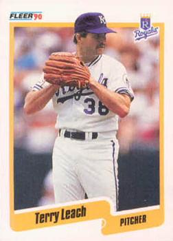 #111 Terry Leach - Kansas City Royals - 1990 Fleer USA Baseball