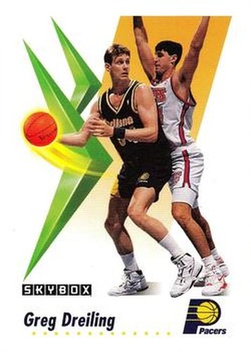 #111 Greg Dreiling - Indiana Pacers - 1991-92 SkyBox Basketball