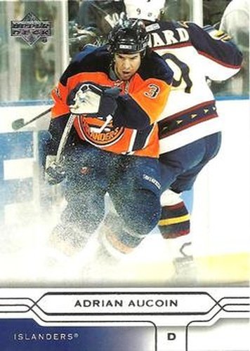 #111 Adrian Aucoin - New York Islanders - 2004-05 Upper Deck Hockey