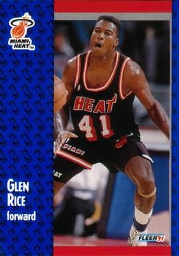 #111 Glen Rice - Miami Heat - 1991-92 Fleer Basketball