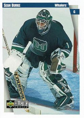 #111 Sean Burke - Hartford Whalers - 1997-98 Collector's Choice Hockey