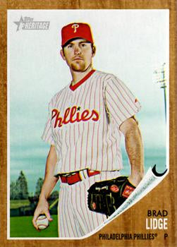 #111 Brad Lidge - Philadelphia Phillies - 2011 Topps Heritage Baseball