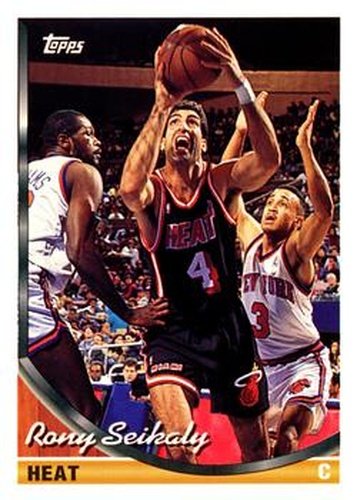 #111 Rony Seikaly - Miami Heat - 1993-94 Topps Basketball