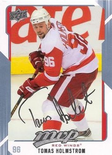 #111 Tomas Holmstrom - Detroit Red Wings - 2008-09 Upper Deck MVP Hockey