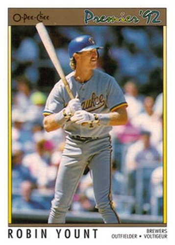#111 Robin Yount - Milwaukee Brewers - 1992 O-Pee-Chee Premier Baseball