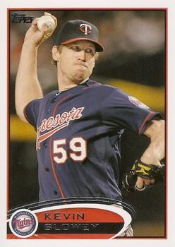 #111 Kevin Slowey - Minnesota Twins - 2012 Topps Baseball