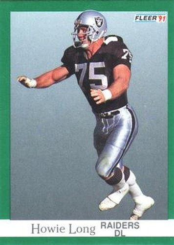 #111 Howie Long - Los Angeles Raiders - 1991 Fleer Football