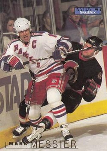 #111 Mark Messier - New York Rangers - 1995-96 SkyBox Impact Hockey
