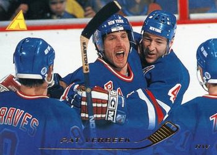 #111 Pat Verbeek - New York Rangers - 1995-96 Pinnacle Hockey