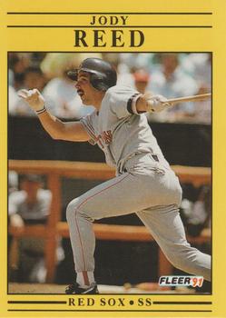 #111 Jody Reed - Boston Red Sox - 1991 Fleer Baseball