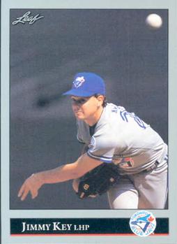 #111 Jimmy Key - Toronto Blue Jays - 1992 Leaf Baseball
