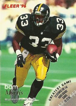 #111 Bam Morris - Pittsburgh Steelers - 1996 Fleer Football