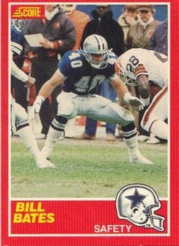 #111 Bill Bates - Dallas Cowboys - 1989 Score Football