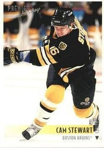 #111 Cam Stewart - Boston Bruins - 1994-95 Topps Premier Hockey
