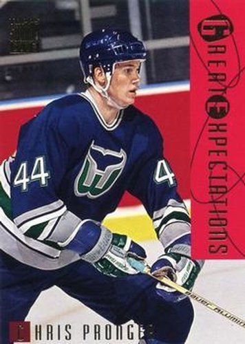 #111 Chris Pronger - Hartford Whalers - 1994-95 Stadium Club Hockey