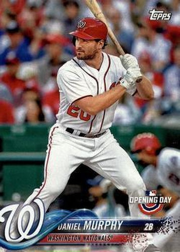 #111 Daniel Murphy - Washington Nationals - 2018 Topps Opening Day Baseball