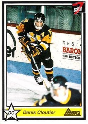 #111 Denis Cloutier - Beauport Harfangs - 1990-91 7th Inning Sketch QMJHL Hockey