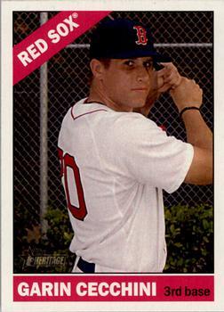 #111 Garin Cecchini - Boston Red Sox - 2015 Topps Heritage Baseball