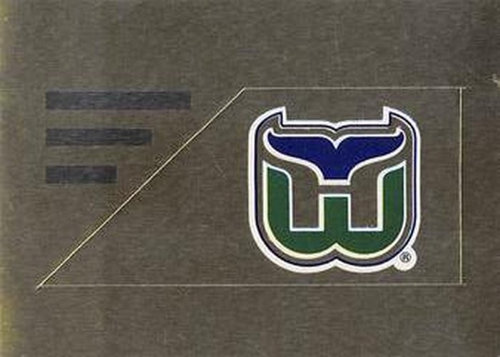 #111 Hartford Whalers Logo - Hartford Whalers - 1994-95 Panini Hockey Stickers