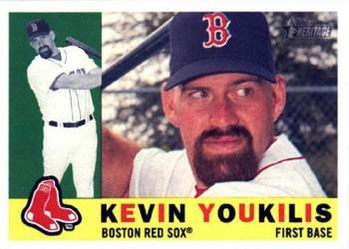 #111 Kevin Youkilis - Boston Red Sox - 2009 Topps Heritage Baseball