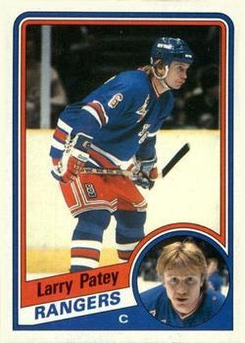 #111 Larry Patey - New York Rangers - 1984-85 Topps Hockey