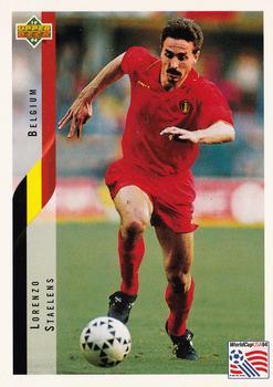 #111 Lorenzo Staelens - Belgium - 1994 Upper Deck World Cup Contenders English/Spanish Soccer