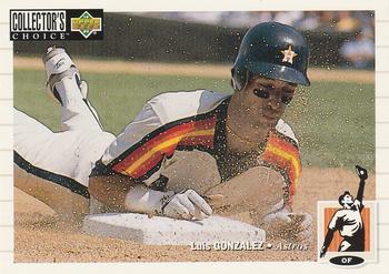 #111 Luis Gonzalez - Houston Astros - 1994 Collector's Choice Baseball
