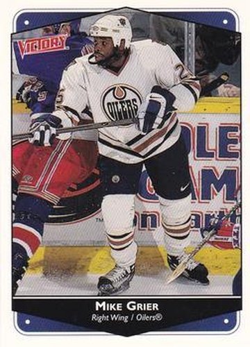 #111 Mike Grier - Edmonton Oilers - 1999-00 Upper Deck Victory Hockey