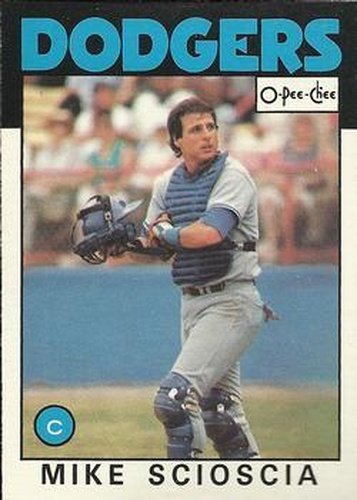#111 Mike Scioscia - Los Angeles Dodgers - 1986 O-Pee-Chee Baseball