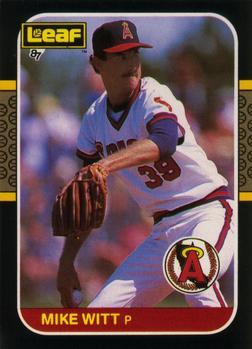 #111 Mike Witt - California Angels - 1987 Leaf Baseball