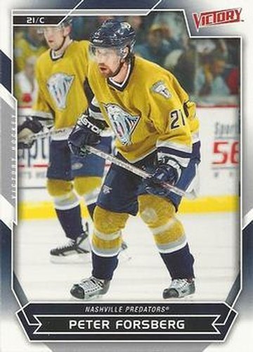 #111 Peter Forsberg - Nashville Predators - 2007-08 Upper Deck Victory Hockey