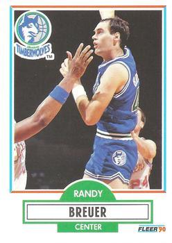 #111 Randy Breuer - Minnesota Timberwolves - 1990-91 Fleer Basketball