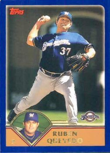 #111 Ruben Quevedo - Milwaukee Brewers - 2003 Topps Baseball