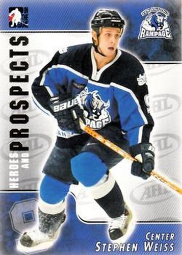#111 Stephen Weiss - San Antonio Rampage - 2004-05 In The Game Heroes and Prospects Hockey