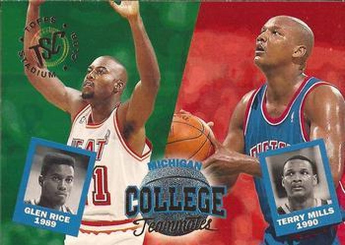 #111 Terry Mills / Glen Rice - Detroit Pistons / Miami Heat - 1994-95 Stadium Club Basketball