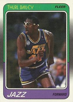 #111 Thurl Bailey - Utah Jazz - 1988-89 Fleer Basketball